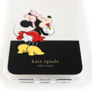Kate Spade iPhone 11 PRO  Disney Minnie Mouse Glitter Kiss Protective Hard Case