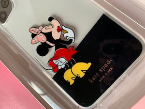 Kate Spade iPhone 11 PRO  Disney Minnie Mouse Glitter Kiss Protective Hard Case