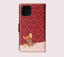 Load image into Gallery viewer, Kate Spade iPhone 11 PRO Folio Case Tom Jerry Red Magnetic Wrap Folio Protective