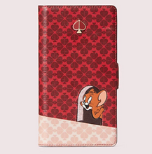 Load image into Gallery viewer, Kate Spade iPhone 11 PRO Folio Case Tom Jerry Red Magnetic Wrap Folio Protective