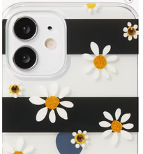 Load image into Gallery viewer, Kate Spade iPhone 12 MINI Case Daisy Dots Crystal Clear Bumper Jeweled