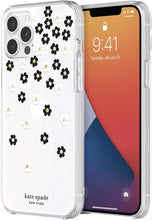 Load image into Gallery viewer, Kate Spade iPhone 12 &amp; 12PRO Scattered Flowers Clear Hardshell Case, NIB