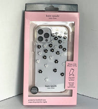 Load image into Gallery viewer, Kate Spade iPhone 12 &amp; 12PRO Scattered Flowers Clear Hardshell Case, NIB