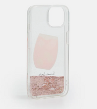 Load image into Gallery viewer, Kate Spade iPhone 13 Case Campari Cocktail Cleaar Liquid Glitter Lightweight Box