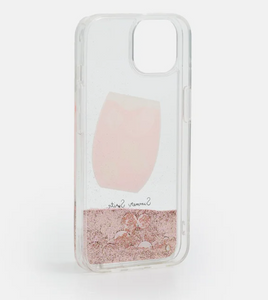 Kate Spade iPhone 13 Case Campari Cocktail Cleaar Liquid Glitter Lightweight Box