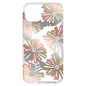 Kate Spade iPhone 13 Case Wallflower Clear Brown Protective Bumper 6.1in