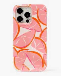 Kate Spade iPhone 13 PRO Case Grapefruit Flexible Bumper Case Lightweight
