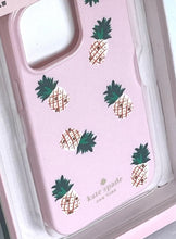 Load image into Gallery viewer, Kate Spade iPhone 13 PRO Case Pink Jeweled Pineapple Protective Bumper 6.1in