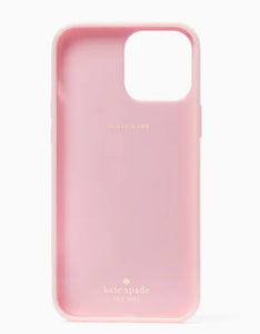 Kate Spade iPhone 13 PRO Case Pink Jeweled Pineapple Protective Bumper 6.1in