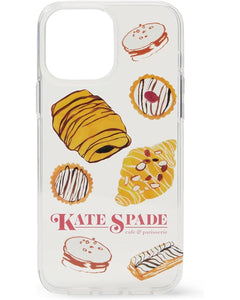 Kate Spade iPhone 13 Pro Case Patisserie Desert Glitter Bakery Clear 6.1 in