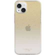 Load image into Gallery viewer, Kate Spade iPhone 14 PLUS Case Gold Metallic Ombre Hard Shell Box 6.7in