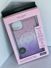 Load image into Gallery viewer, Kate Spade iPhone 14 PLUS Case Pink Ombre Pin Dot Hard Shell Box 6.7in