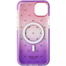 Load image into Gallery viewer, Kate Spade iPhone 14 PLUS Case Pink Ombre Pin Dot Hard Shell Box 6.7in