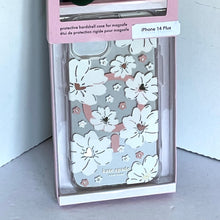 Load image into Gallery viewer, Kate Spade iPhone 14 PLUS Case White Classic Peony Floral Hard Shell Box 6.7in