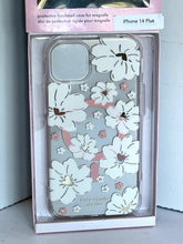 Load image into Gallery viewer, Kate Spade iPhone 14 PLUS Case White Classic Peony Floral Hard Shell Box 6.7in