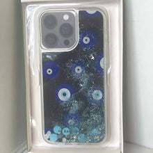 Load image into Gallery viewer, Kate Spade iPhone 14 PRO MAX Case Evil Eye Liquid Glitter Hard Shell Protection