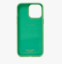 Load image into Gallery viewer, Kate Spade iPhone 14 PRO MAX Case Seaside Striped Sequin Blue Green Glitter