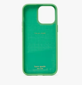 Kate Spade iPhone 14 PRO MAX Case Seaside Striped Sequin Blue Green Glitter