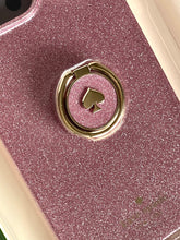 Load image into Gallery viewer, Kate Spade iPhone 14 PRO MAX  Ring Stand Pink Glitter Hard Shell Case Kickstand