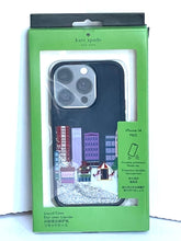 Load image into Gallery viewer, Kate Spade iPhone 14 PRO Winter Wonders Cityscape Glitter Liquid Hard Shell Case
