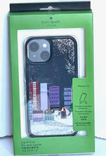 Load image into Gallery viewer, Kate Spade iPhone 14 Winter Wonders Cityscape Glitter Liquid Hard Shell Case