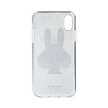 Load image into Gallery viewer, Kate Spade iPhone XR Case Bunny Spademal Glitter Silver Bumper Protective Case