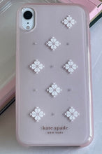 Load image into Gallery viewer, Kate Spade iPhone XR Case Pink Glitter Floral Bumper Protective Case