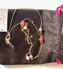 Load image into Gallery viewer, Kate Spade Blossom Necklace Crystal Scatter Womens Gold-Plated Long