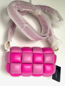 Kate Spade Boxxy Pink Colorblocked East-West Crossbody Leather Crossbody
