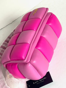 Kate Spade Boxxy Pink Colorblocked East-West Crossbody Leather Crossbody