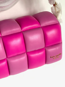 Kate Spade Boxxy Pink Colorblocked East-West Crossbody Leather Crossbody