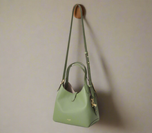 Load image into Gallery viewer, Kate Spade Deco Medium Crossbody Tote Green Leather Shoulder Bag ORGPKG
