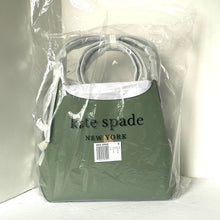 Load image into Gallery viewer, Kate Spade Deco Medium Crossbody Tote Green Leather Shoulder Bag ORGPKG