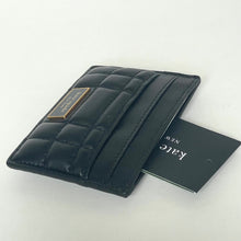 Load image into Gallery viewer, Kate Spade Evelyn Cardholder Quilted Black Leather Slim Wallet Womens Case