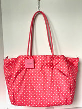 Load image into Gallery viewer, Kate Spade Everything Puffy Large Tote Large Pink Dots Shoulder Bag Nylon Leather