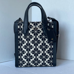 Kate_Spade_Flower_Jacquard_Manhattan_Mini_Tote_Blue_Leather_Crossbody_Bag_2