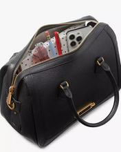 Load image into Gallery viewer, Kate Spade Gramercy Medium Satchel Black Leather Structured Crossbody Bag