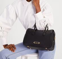 Load image into Gallery viewer, Kate Spade Gramercy Medium Satchel Black Leather Structured Crossbody Bag