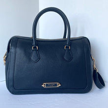 Load image into Gallery viewer, Kate Spade Gramercy Black Leather Satchel Medium Crossbody Bag Doctor Style