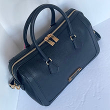 Load image into Gallery viewer, Kate Spade Gramercy Medium Satchel Black Leather Structured Crossbody Bag