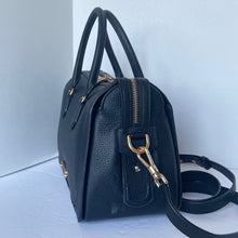 Load image into Gallery viewer, Kate Spade Gramercy Medium Satchel Black Leather Structured Crossbody Bag