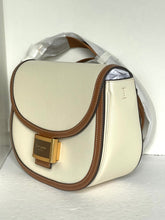 Load image into Gallery viewer, Kate Spade Katy Colorblock Convertible Saddle Bag Crossbody Halo White Brown
