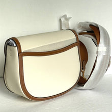 Load image into Gallery viewer, Kate Spade Katy Colorblock Convertible Saddle Bag Crossbody Halo White Brown