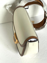Load image into Gallery viewer, Kate Spade Katy Colorblock Convertible Saddle Bag Crossbody Halo White Brown