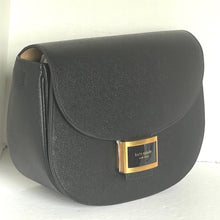 Load image into Gallery viewer, Kate Spade Katy Convertible Saddle Bag Crossbody Black Leather Shoulder Bag