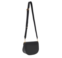 Load image into Gallery viewer, Kate Spade Katy Saddle Bag Crossbody Black Leather Convertibl