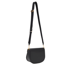 Kate Spade Katy Saddle Bag Crossbody Black Leather Convertibl