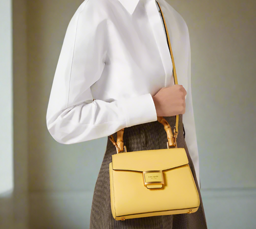 Kate_Spade_Katy_Small_Top-handle_Bamboo_Daffodil_Crossbody_Textured_Leathe