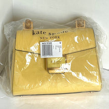 Load image into Gallery viewer, Kate Spade Katy Textured Leather Bamboo Small Top-handle Daffodil Crossbody