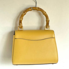 Load image into Gallery viewer, Kate Spade Katy Small Top-handle Bamboo Daffodil Crossbody Textured Leather